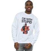 Sweat-shirt Marvel I'm With Stupid