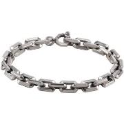 Bracelets Orusbijoux Bracelet Homme Argent Maille Facettée