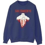 Sweat-shirt Disney Big Hero 6 Baymax San Fransokyo Heart