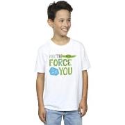 T-shirt enfant Disney The Mandalorian May The Force Be With You