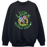 Sweat-shirt enfant Marvel St Patrick's Day Captain America Luck