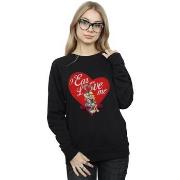 Sweat-shirt Dessins Animés Bugs Bunny And Lola Valentine's Day Love Me