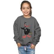 Sweat-shirt enfant Dessins Animés Daffy Duck Distressed