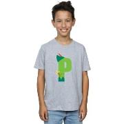 T-shirt enfant Disney Alphabet P Is For Peter Pan