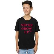 T-shirt enfant Disney Never Grow Up