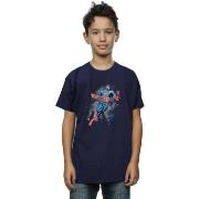 T-shirt enfant Marvel Avengers Captain America Splash