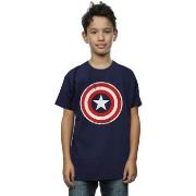 T-shirt enfant Marvel Captain America Cracked Shield