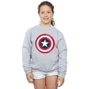 Sweat-shirt enfant Marvel Captain America Distressed Shield