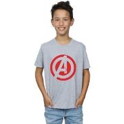 T-shirt enfant Marvel Avenegers Assemble Solid A Logo