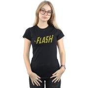 T-shirt Dc Comics Flash Crackle Logo