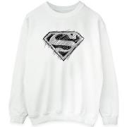 Sweat-shirt Dc Comics Superman Logo Sketch