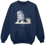 Sweat-shirt enfant Disney The Mandalorian R2D2 And Grogu