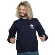 Sweat-shirt Dessins Animés Taz Stripes Faux Pocket