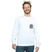 Sweat-shirt Dessins Animés Taz Stripes Faux Pocket