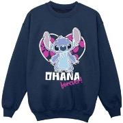 Sweat-shirt enfant Disney Lilo And Stitch Ohana Forever Heart
