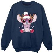 Sweat-shirt enfant Disney Lilo Stitch Angel Reindeer