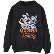 Sweat-shirt Disney Lilo And Stitch Ohana Angel Hug