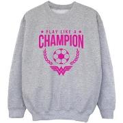 Sweat-shirt enfant Dc Comics Wonder Woman Play Like A Champion