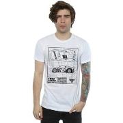 T-shirt Disney Cars Cruz Ramirez Blueprint