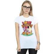 T-shirt Dc Comics Super Friends Harley Quinn Love Halloween