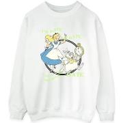 Sweat-shirt Disney Alice In Wonderland I'm Late