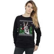 Sweat-shirt Dessins Animés Bugs Bunny Christmas Fair Isle