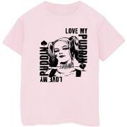 T-shirt enfant Dc Comics Suicide Squad Harley Love Puddin