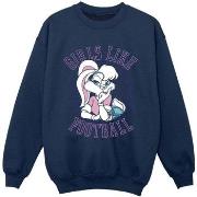 Sweat-shirt enfant Dessins Animés Girls Like Football