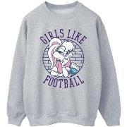 Sweat-shirt Dessins Animés Lola Bunny Girls Like Football