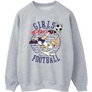 Sweat-shirt Dessins Animés Girls Play Football