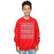 Sweat-shirt enfant Disney Mickey And Minnie Christmas Fair Isle