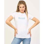 T-shirt BOSS T-shirt femme en jersey de coton avec logo