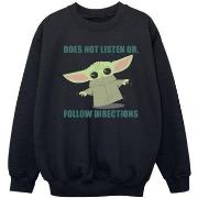 Sweat-shirt enfant Disney The Mandalorian Does Not Listen