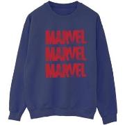 Sweat-shirt Marvel Red Spray Logos