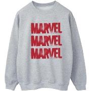 Sweat-shirt Marvel Red Spray Logos