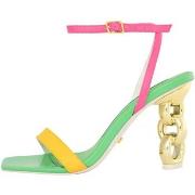 Chaussures escarpins Kat Maconie Sandales multicolores avec chaîne Rir...