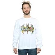 Sweat-shirt Dc Comics Batman Batgirl Logo Collage