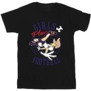 T-shirt enfant Dessins Animés Girls Play Football