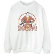 Sweat-shirt Dc Comics Shazam Retro Circle Distressed