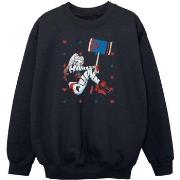 Sweat-shirt enfant Dc Comics Harley Quinn Playing Card Suit