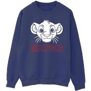 Sweat-shirt Disney The Lion King Simba Face Champion