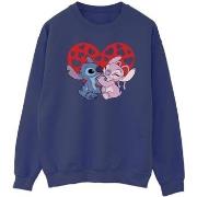 Sweat-shirt Disney Lilo Stitch Hearts