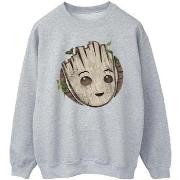 Sweat-shirt Marvel I Am Groot Wooden Head