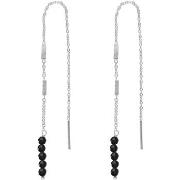 Boucles oreilles Orusbijoux Boucles D'oreilles Fil Argent Rhodié Pierr...