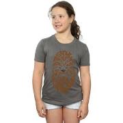 T-shirt enfant Disney Chewbacca Text Head