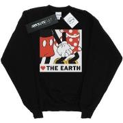 Sweat-shirt Disney Heart The Earth