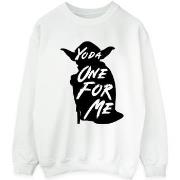 Sweat-shirt Disney Yoda One For Me