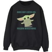 Sweat-shirt Disney The Mandalorian Does Not Listen