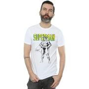 T-shirt Dc Comics Superman Mono Action Pose