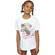 T-shirt enfant Dc Comics Super Powers Floral Frame